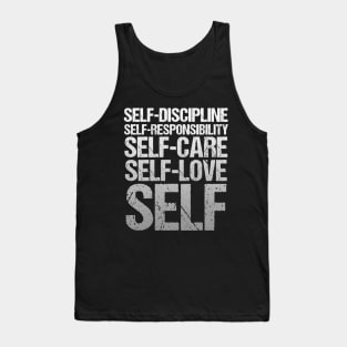 Self Discipline Buddhist Motivational Tank Top